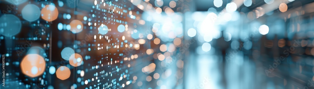 Abstract digital background with blurred lights and patterns, creating a modern tech atmosphere for innovative projects. Abstract digital background with blurred lights and patterns, creating a modern tech atmosphere for innovative projects.