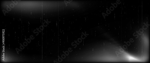 Old retro noir film frame texture. Black and white grain movie background. Vintage photo filter template with light leak, grain, scratches, noise, dust. Nostalgic cinematic photographic effect. Vector