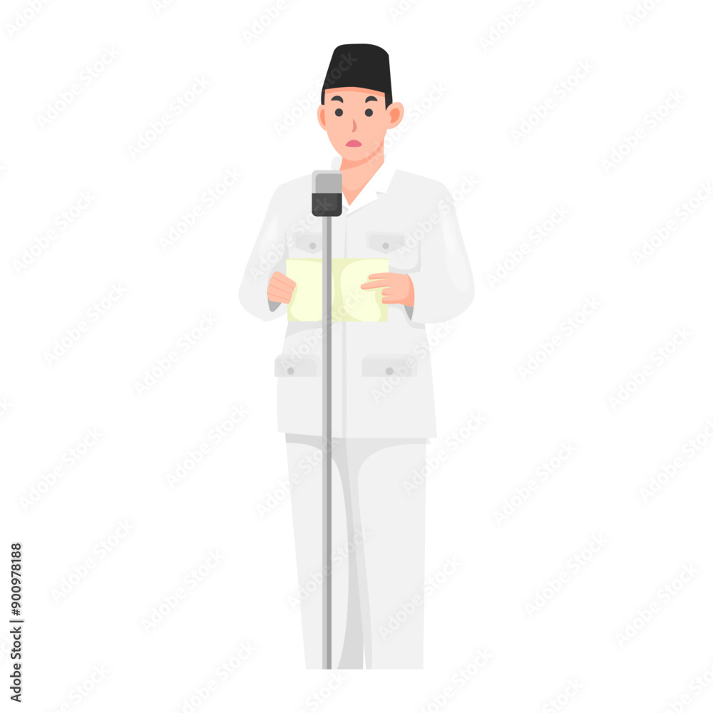 Vector Indonesia Proclaimer Illustration Vector Indonesia Proclaimer Illustration