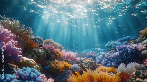 Fototapeta Naklejka Na Ścianę i Meble -  Great Barrier Reef - Stunning underwater scenes and coral formations