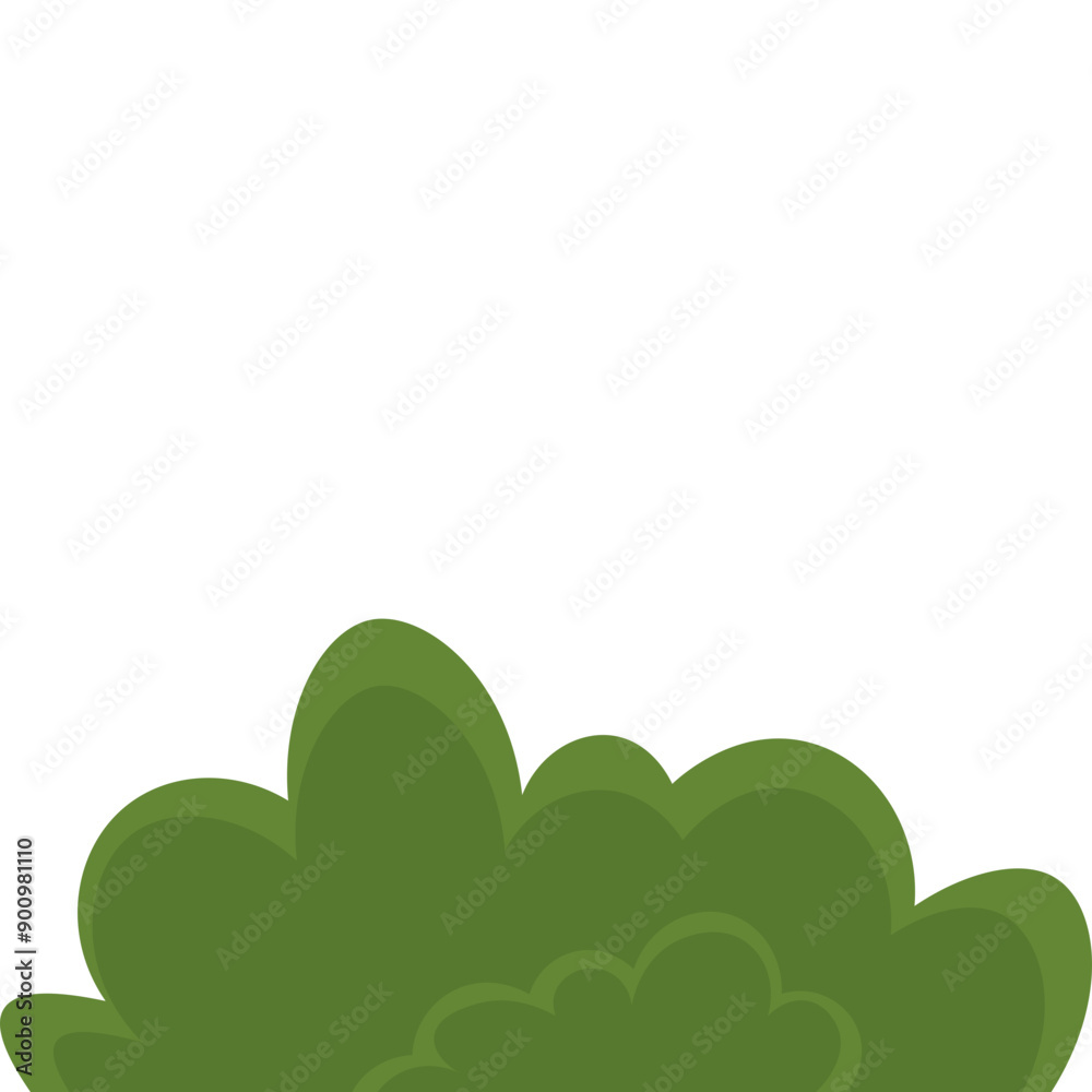 Cute Bush Illustration Cute Bush Illustration