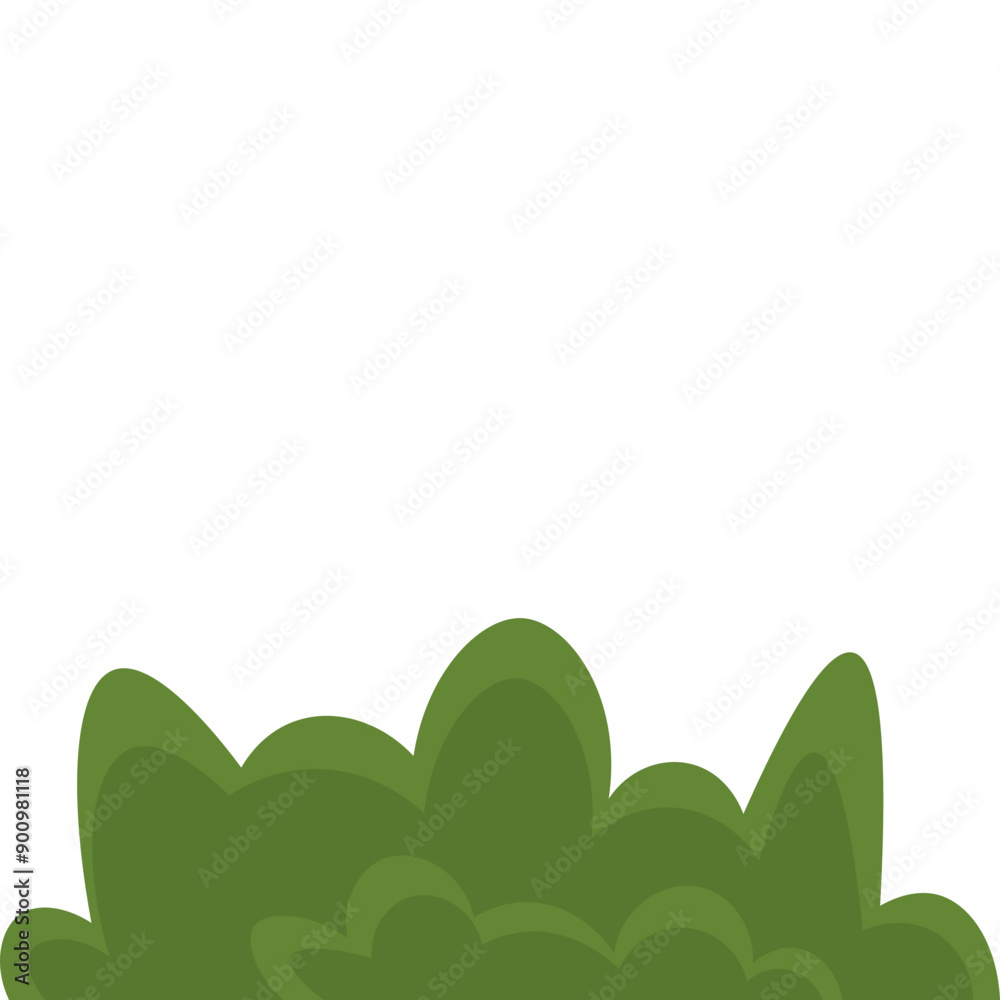 Cute Bush Illustration Cute Bush Illustration