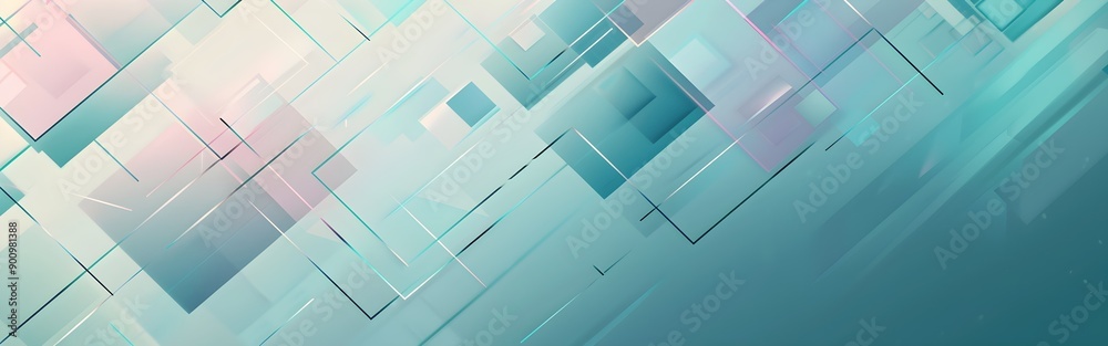 Fototapeta premium Luminous Fragments Geometric abstract background wallpaper