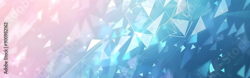 Luminous Fragments Geometric abstract background wallpaper