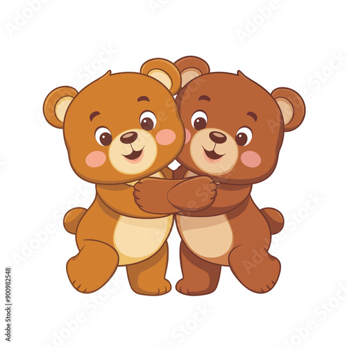 Buddy Bears Share a Hug