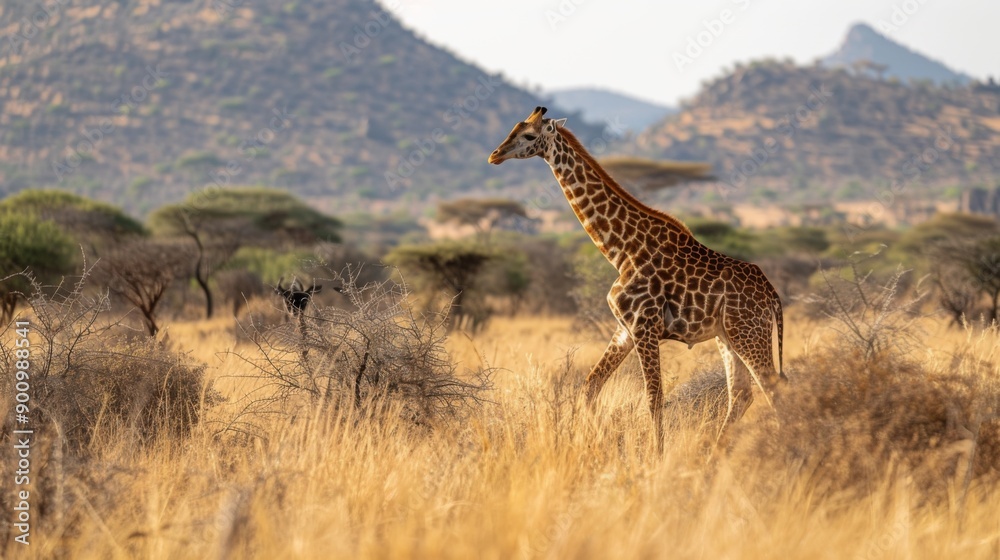 Fototapeta premium Samburu National Reserve Unique landscapes and wildlife in Kenya