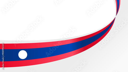 wavy laos flag vector background with copy space for text. laos national day Free Download wavy laos flag vector background with copy space for text. laos national day - GFXLoad