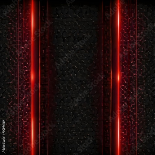 Abstract red light effect background. Futuristic technology light lines vector concept. Modern simple red light element design on color black background 
