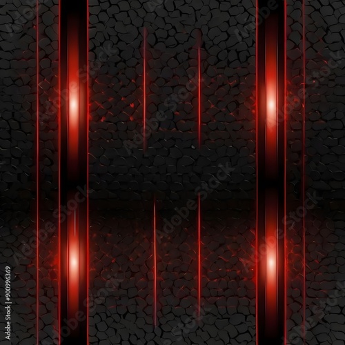 Abstract red light effect background. Futuristic technology light lines vector concept. Modern simple red light element design on color black background 