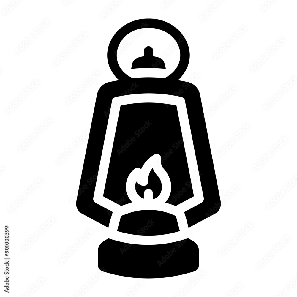 Obraz premium camping light Solid icon