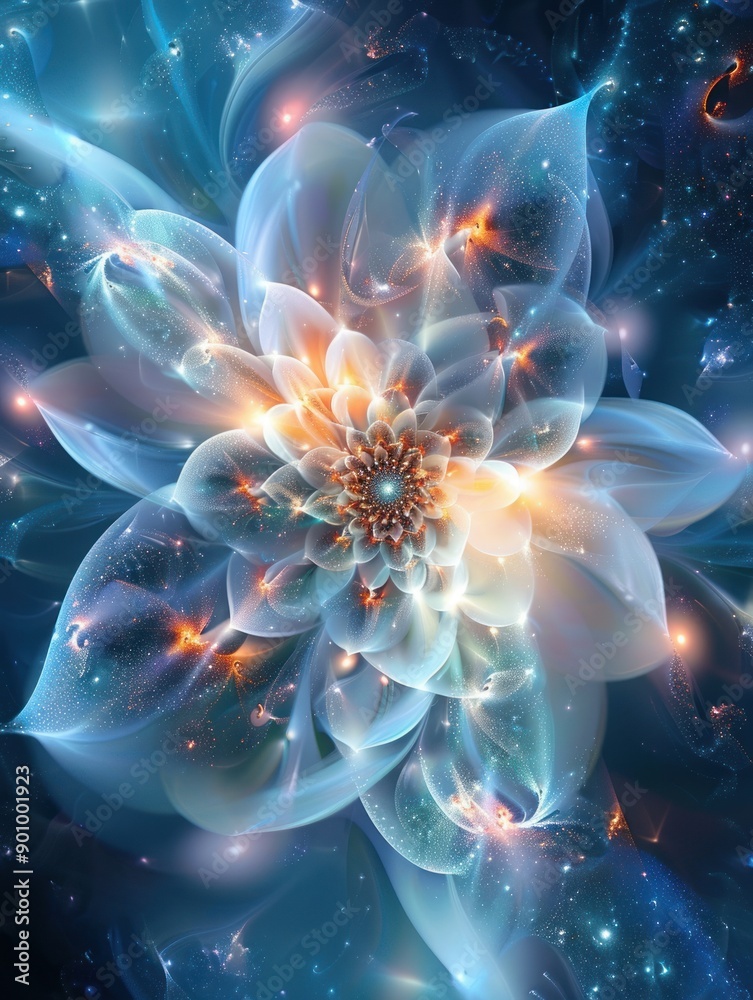 fractal flower mandala fractal flower mandala