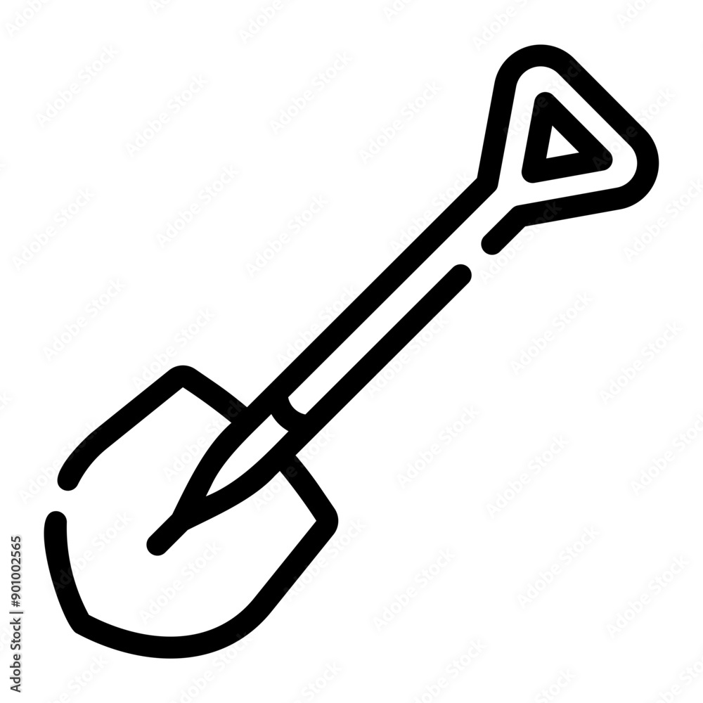 shovel Line Icon shovel Line Icon