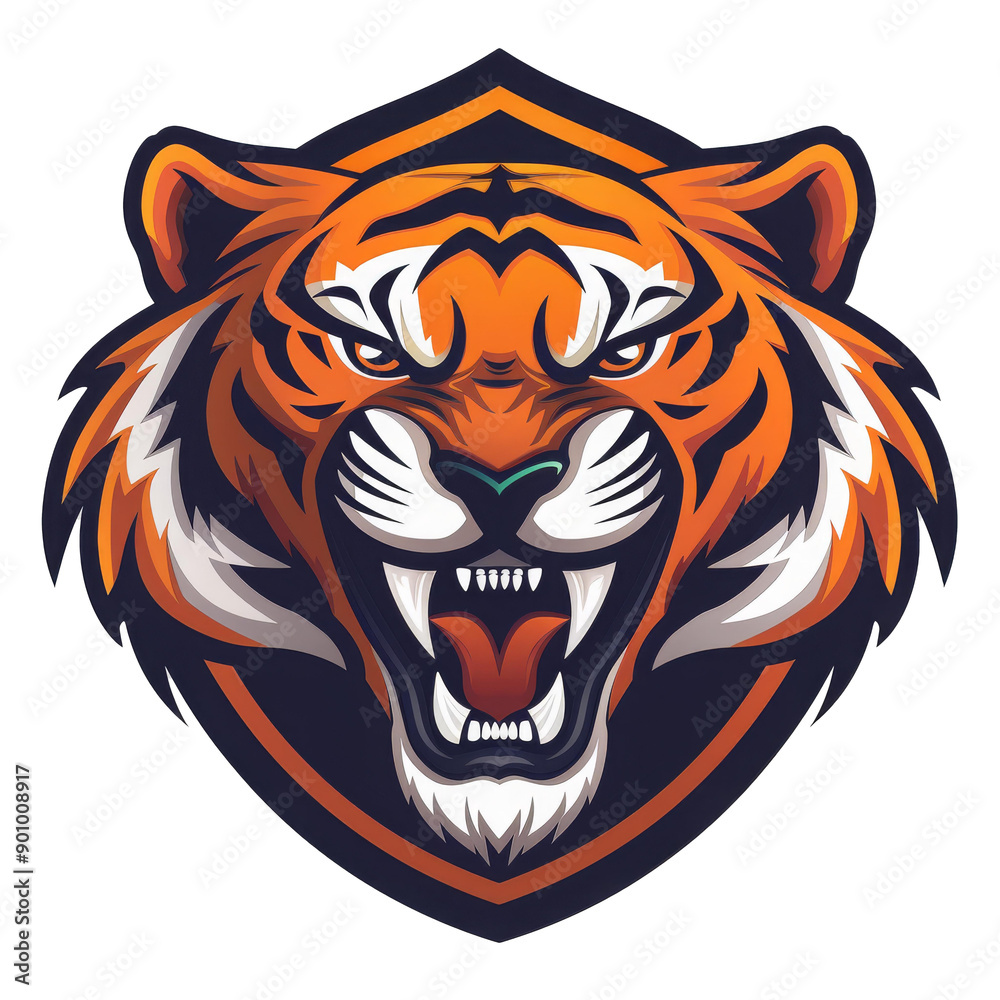 Obraz premium Ferocious Feline: A Tiger's Roar
