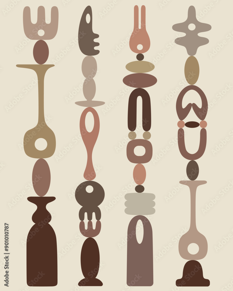 abstract shape vertical composition vector art abstract shape vertical composition vector art