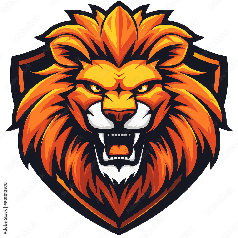 Fototapeta premium Lion's Roar: Strength and Courage Unveiled