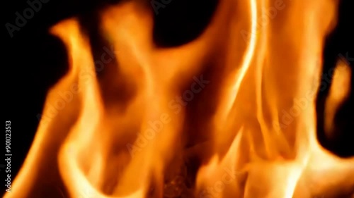 Fiery Elegance: Detailed Loopable Flames with Alpha Matte