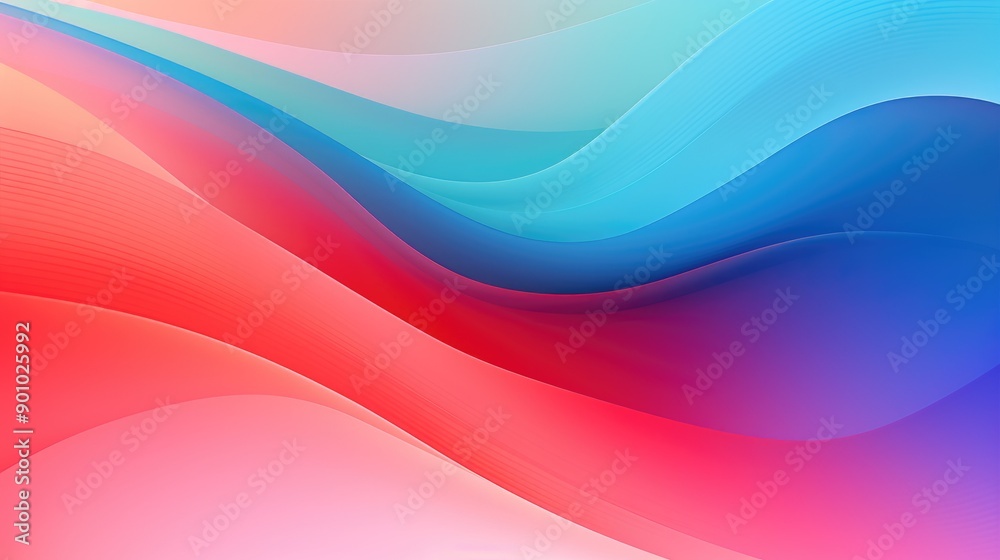 Abstract, bright gradient with smooth transitions