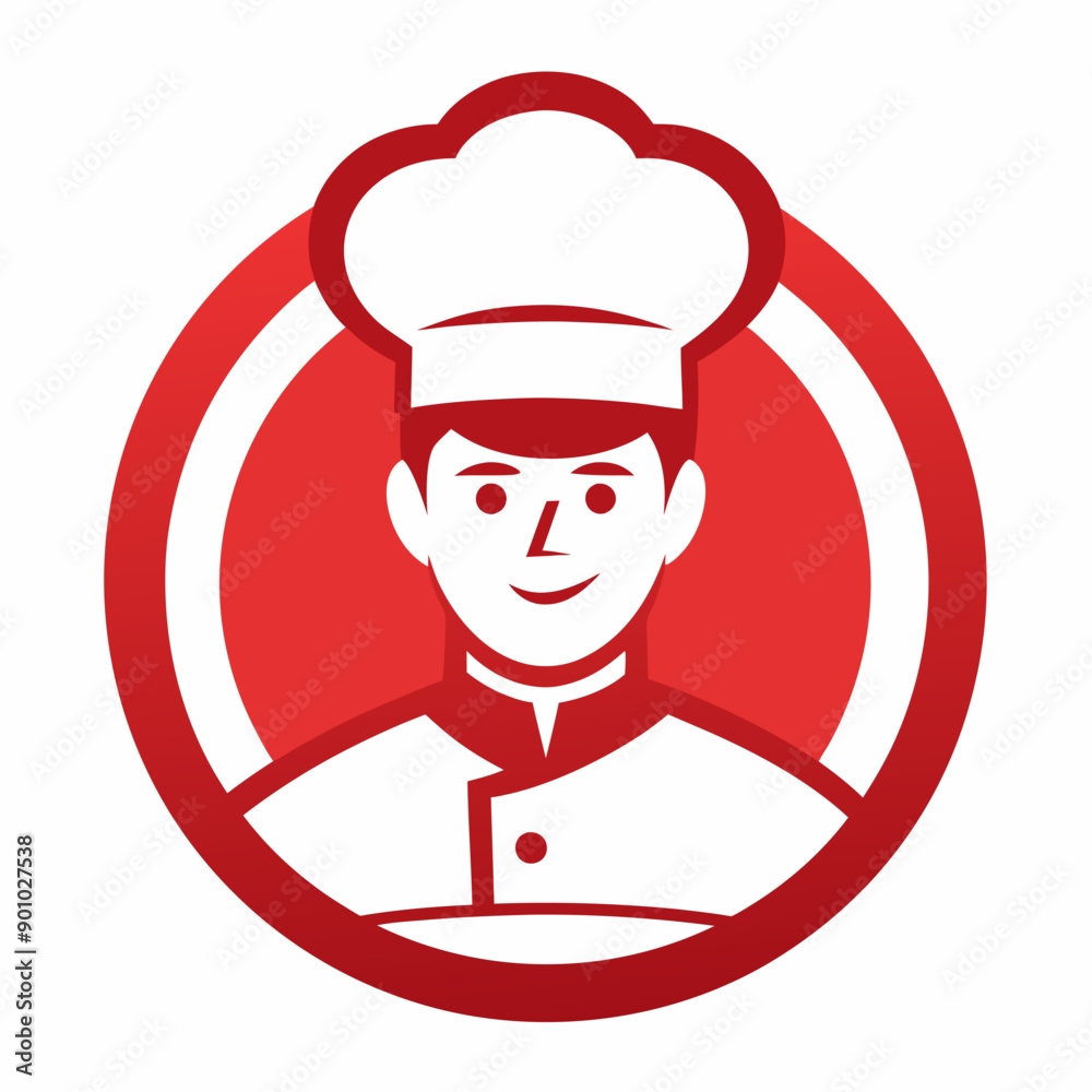 Chef icon logo design vector art Illustration Chef icon logo design vector art Illustration