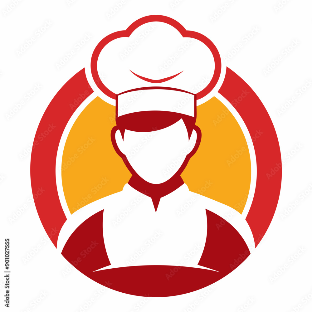 Chef icon logo design vector art Illustration Chef icon logo design vector art Illustration