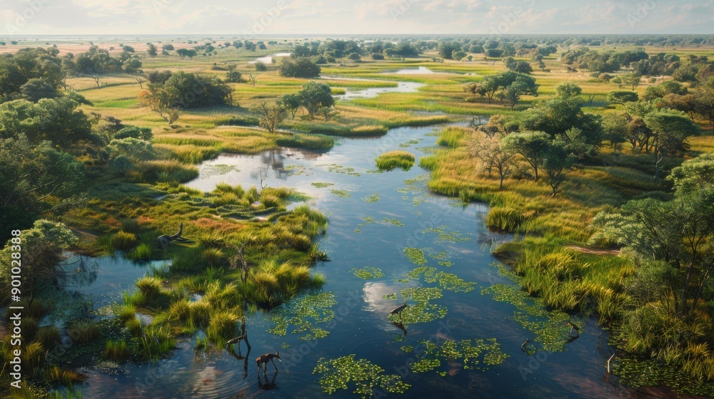 Okavango Delta Lush wetlands and wildlife in Botswana Okavango Delta Lush wetlands and wildlife in Botswana