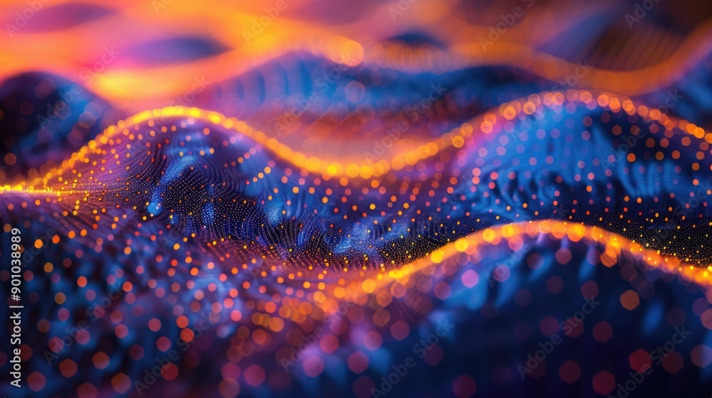 Abstract data streams forming a network pattern Abstract data streams forming a network pattern