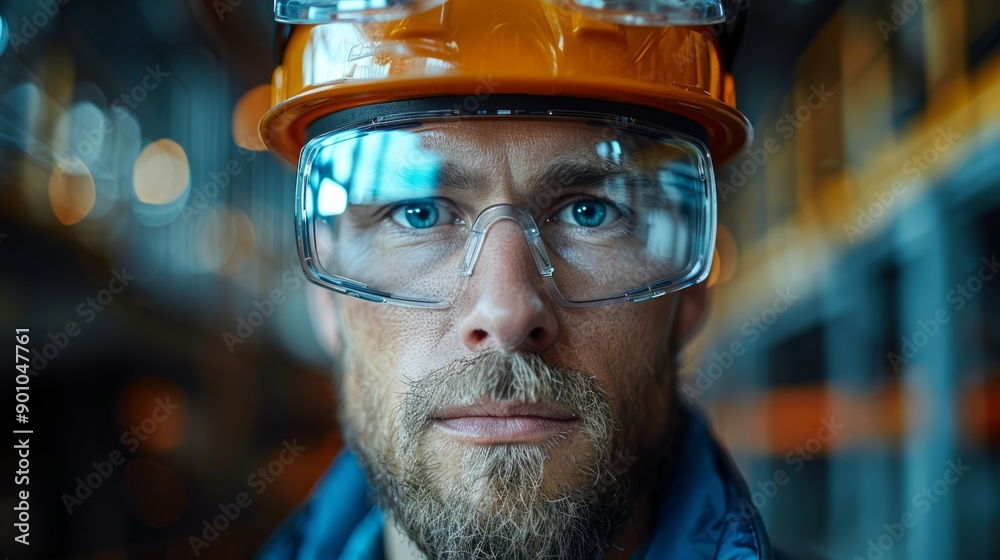 Engineers using AR glasses to design and visualize a new industrial plant, interactive holograms and digital models enhancing their workflow. Engineers using AR glasses to design and visualize a new industrial plant, interactive holograms and digital models enhancing their workflow.