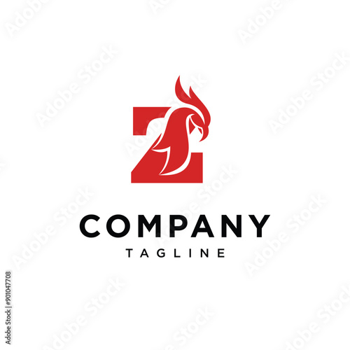 Free Download Letter Z Phoenix Bird Logo Icon Vector - GFXLoad