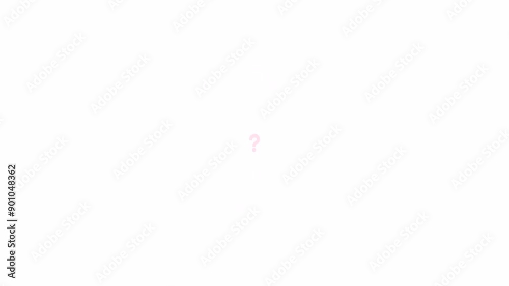 Red question mark icon sign symbol isolated on white background animation 4K video. Red question mark icon sign symbol isolated on white background animation 4K video.