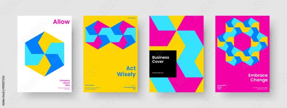 Fototapeta premium Modern Report Design. Abstract Poster Template. Isolated Banner Layout. Brochure. Book Cover. Business Presentation. Flyer. Background. Notebook. Handbill. Advertising. Catalog. Pamphlet. Magazine