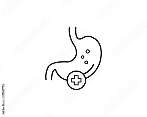 Gastroenterology icon vector symbol design illustration