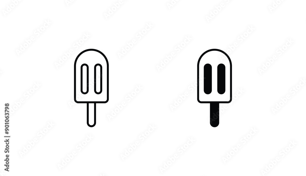 Popsicle icon design with white background stock illustration Popsicle icon design with white background stock illustration