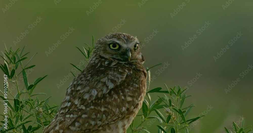 Burrowing Owl in Grassland Burrowing Owl in Grassland