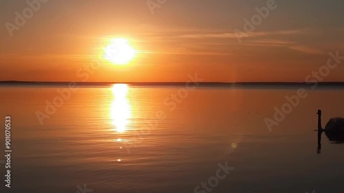 sunset over the sea