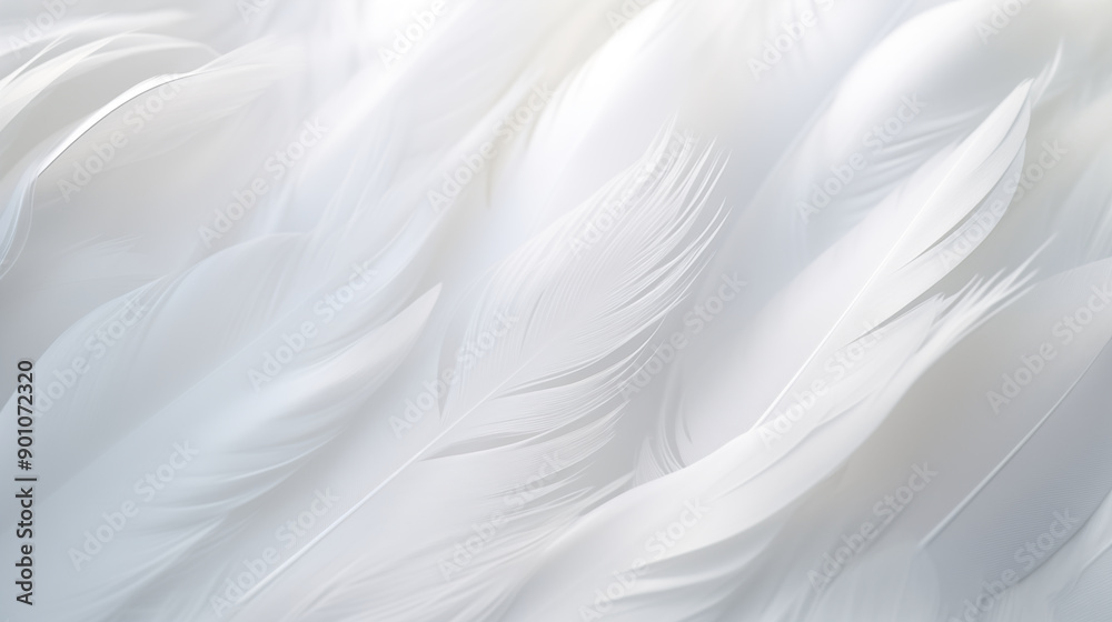 Abstract white feathers floating gently soft shadows natural daylight Abstract white feathers floating gently soft shadows natural daylight