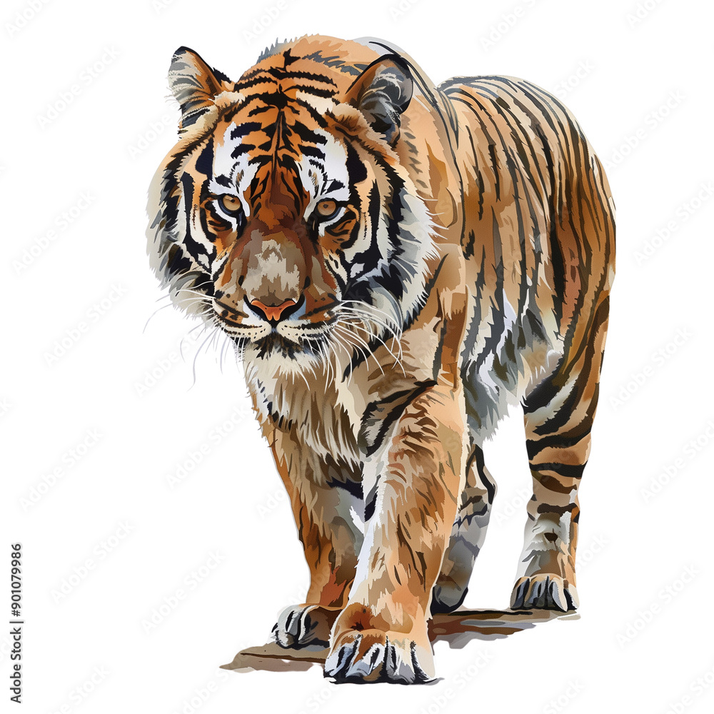 Obraz premium Animal watercolor illustration transparent background