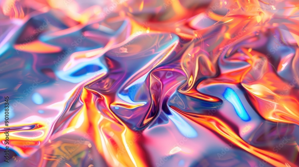 Shiny, holographic patterns with a tech feel Shiny, holographic patterns with a tech feel