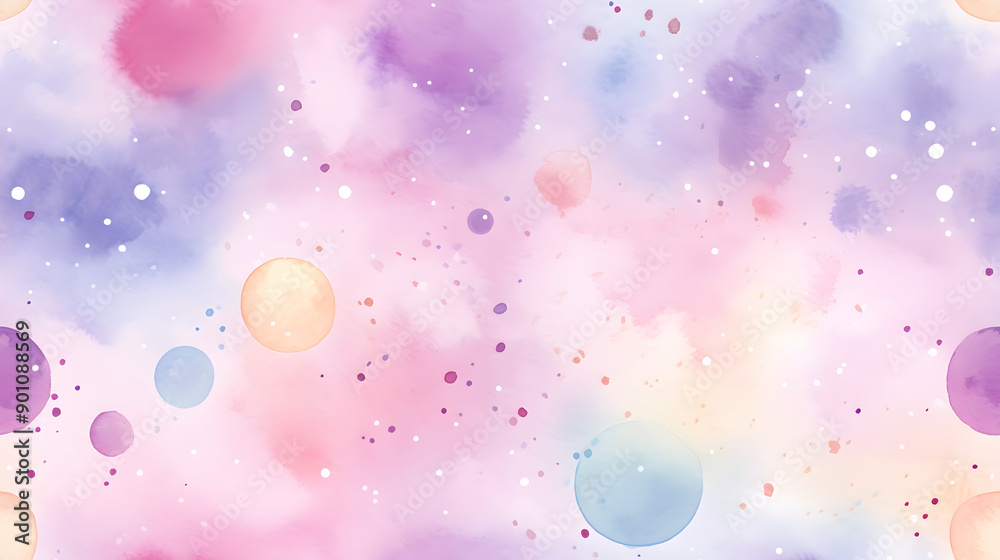 watercolor galaxy pattern with planets and stars seamless wallpaper for kids' room, cute nursery design watercolor galaxy pattern with planets and stars seamless wallpaper for kids' room, cute nursery design
