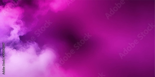 Purple and pink background. Abstract smoke fog or clouds in center with dark border grunge design. Colorful violet purple and pink background.	