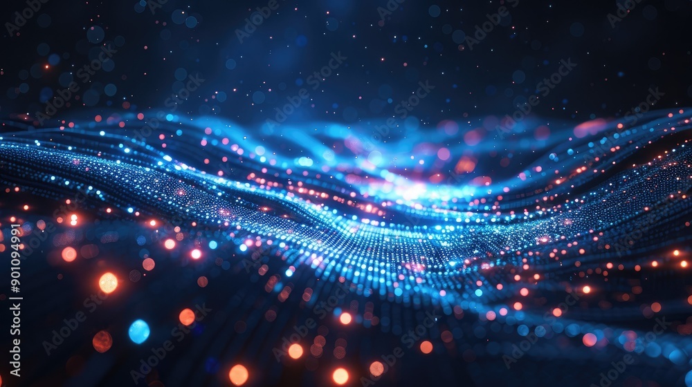 Sparkling digital energy fields in cyberspace