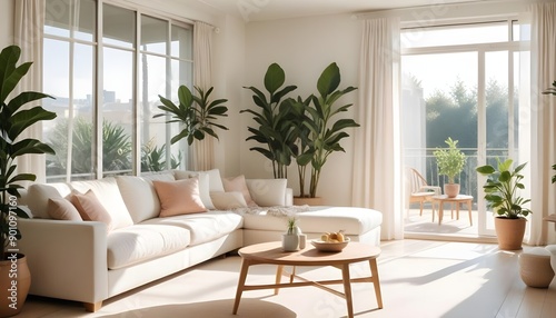 Photo interior modern design room 3d illustration