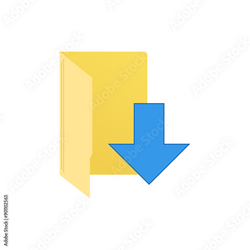 Download button icon set, Save or upload file web interface vector pictogram. Arrow download symbols.