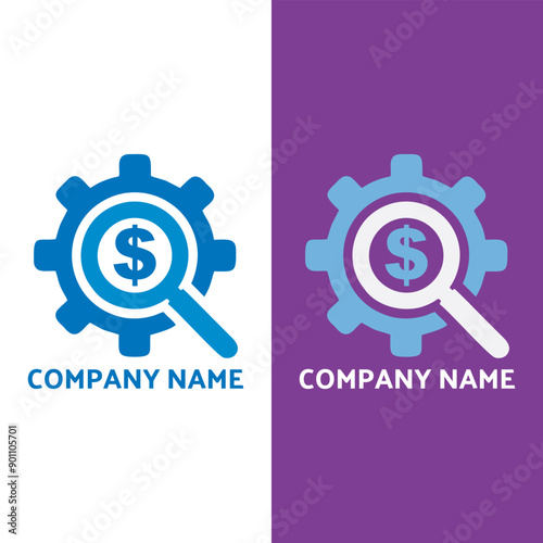 coin research logo vector