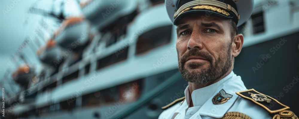 Naval officer commanding a ship Naval officer commanding a ship