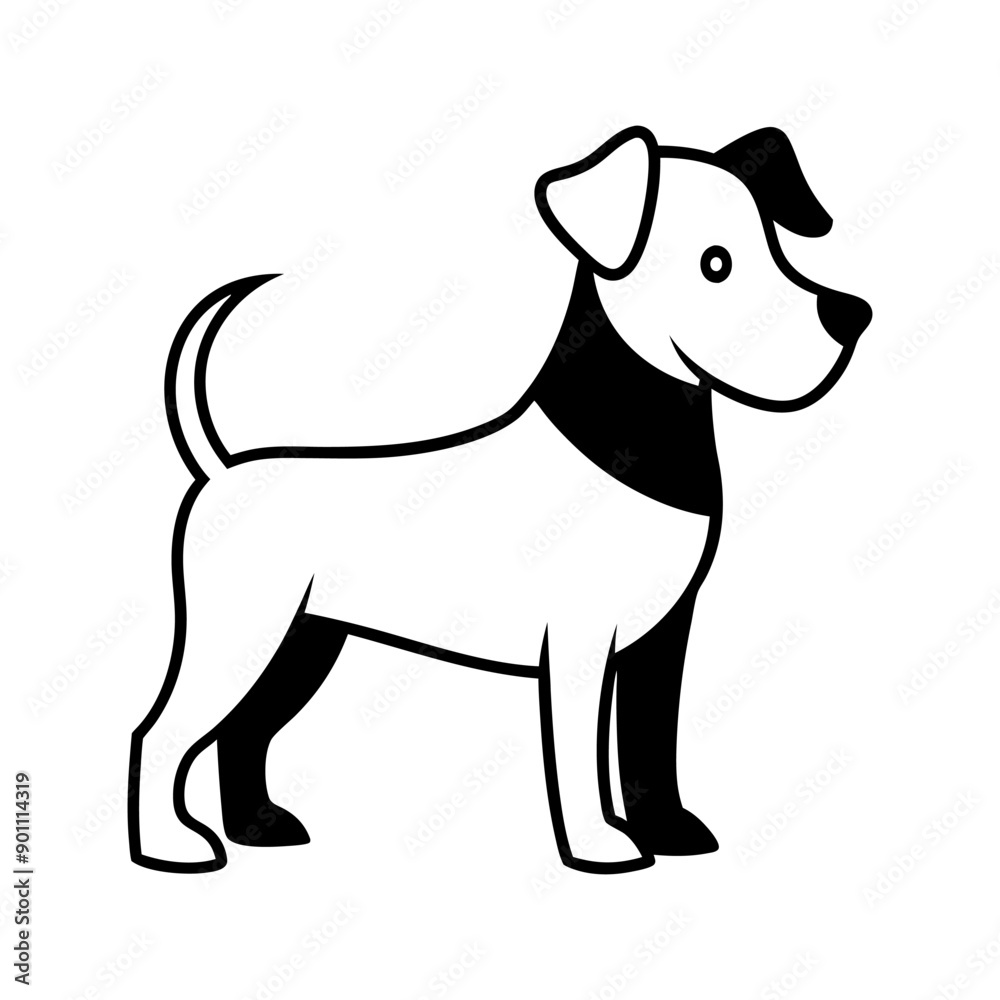 standing dog silhouette standing dog silhouette