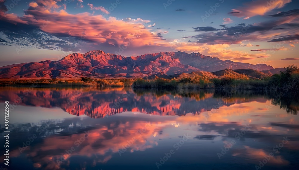 Fototapeta premium sunset, sky, sea, water, sun, sunrise, ocean, landscape, clouds, cloud, beach, orange, nature, evening, lake, dusk, horizon, color, beautiful, red, coast, summer, sunlight, blue, seascape