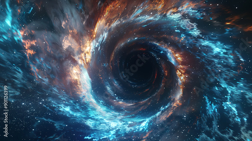 Abstract cosmic black hole vortex