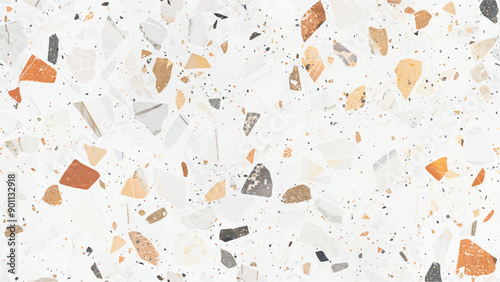 Seamless colorful gray granite terrazzo flooring texture. marble texture and background. luxurious background, terrazzo floor tile on cement surface. distressed old textured stained paper design