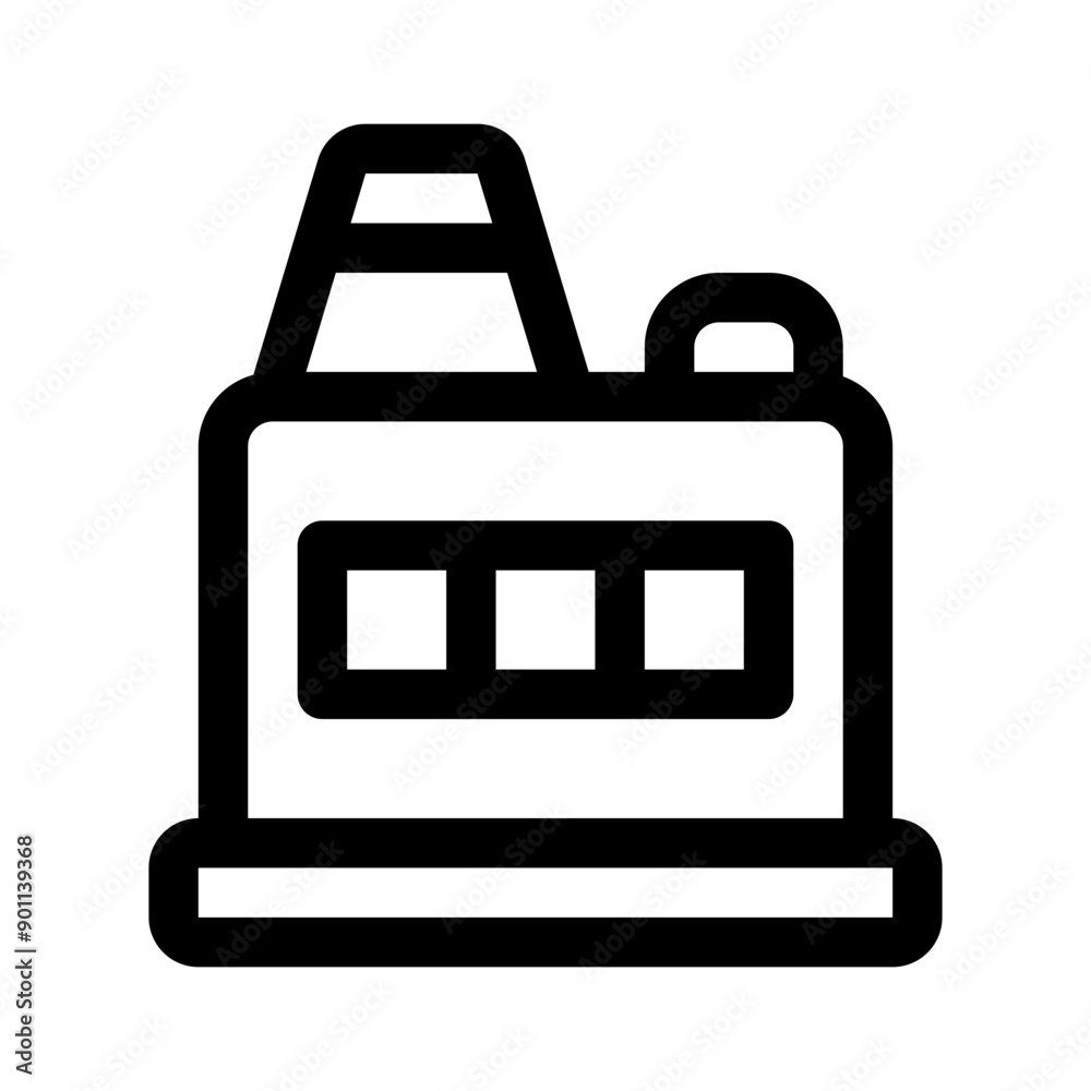 Industry Line Icon. Single icon, line vector icon Industry Line Icon. Single icon, line vector icon