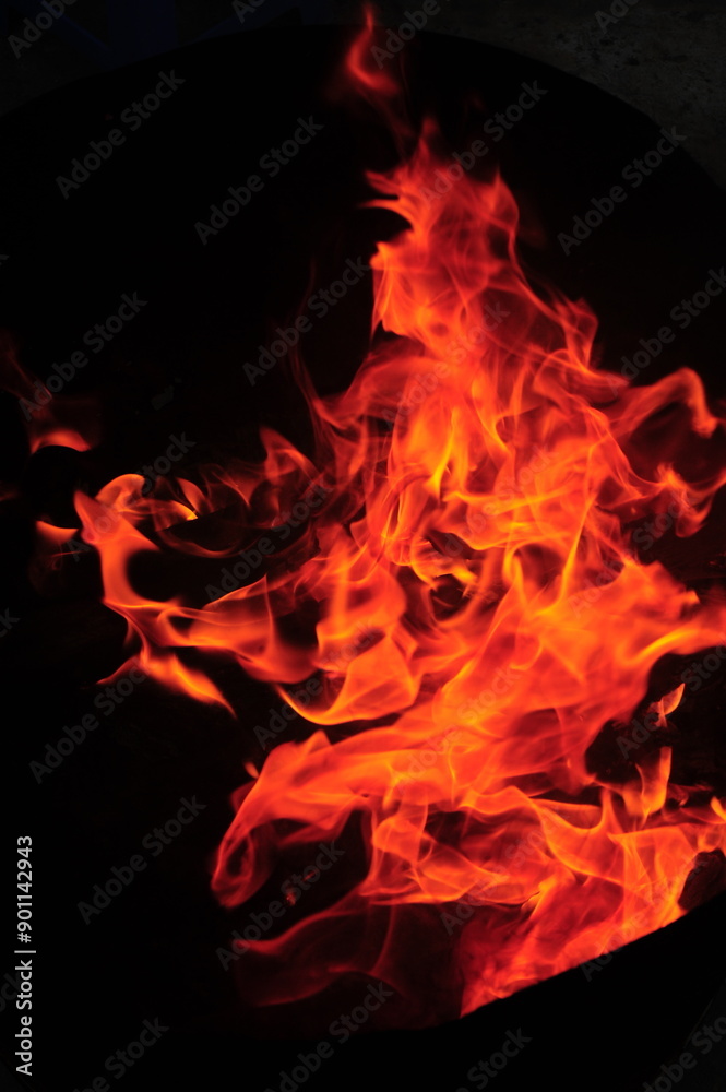 burning fire in the dark burning fire in the dark