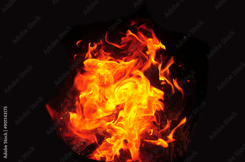 burning fire in the dark burning fire in the dark